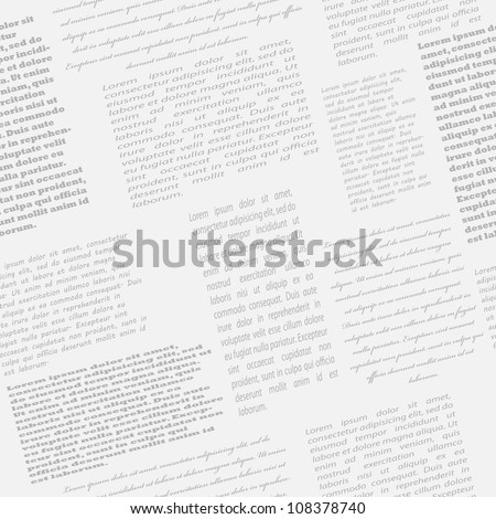 Newspaper Background Vector