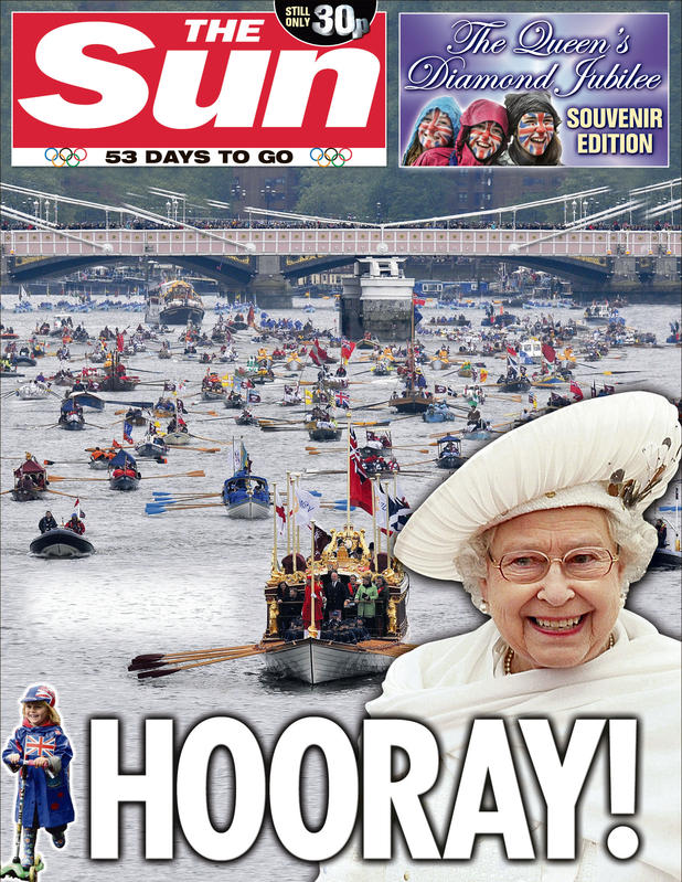 Newspaper Front Page The Sun