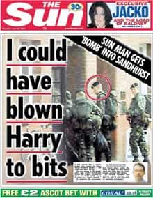 Newspaper Front Pages The Sun