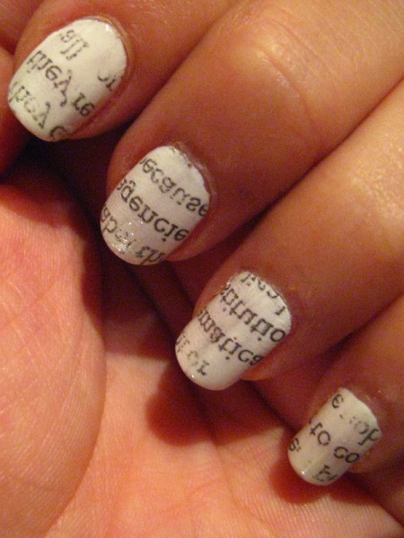 Newspaper Nails