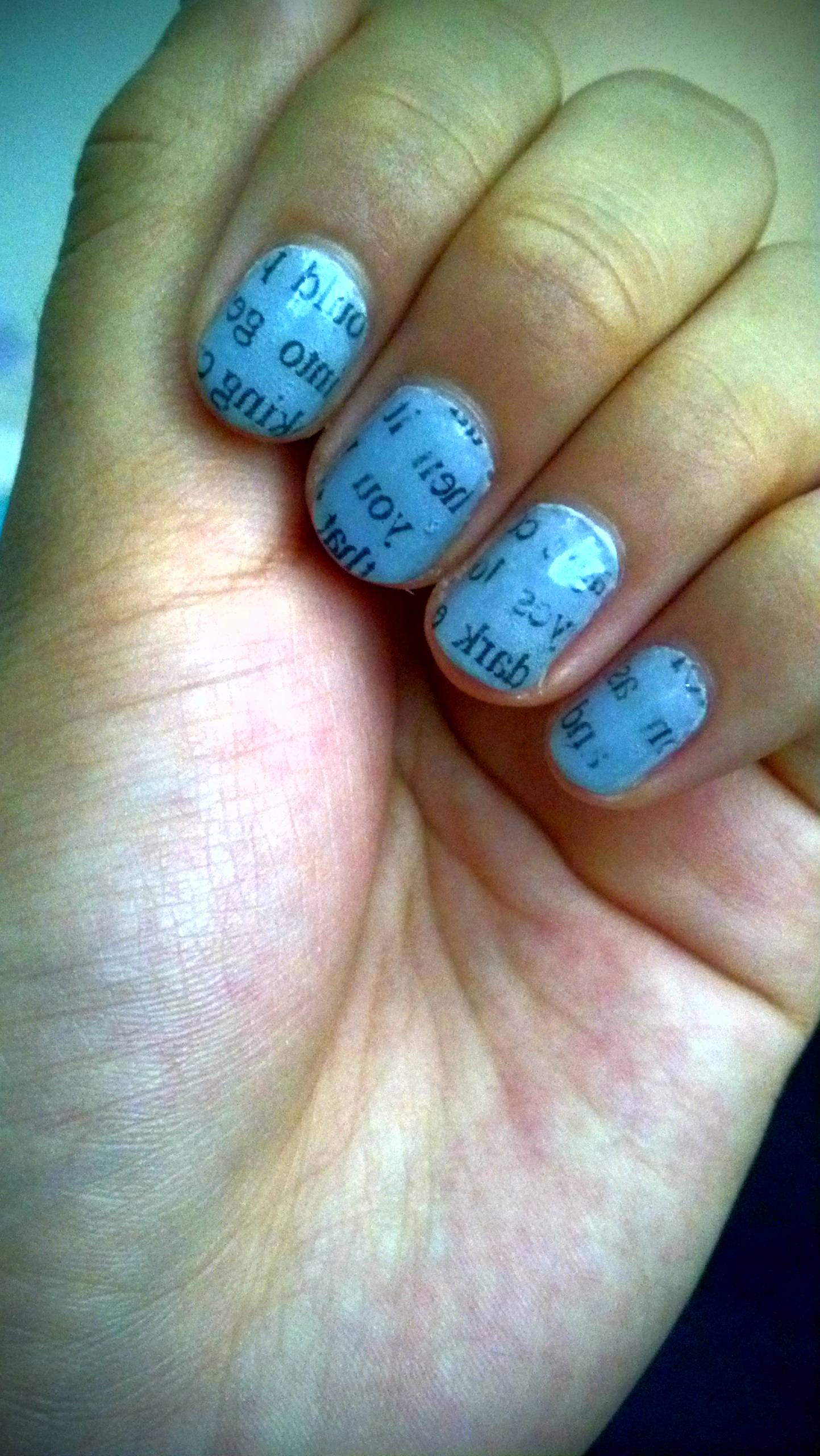 Newspaper Nails