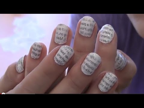 Newspaper Nails Tutorial