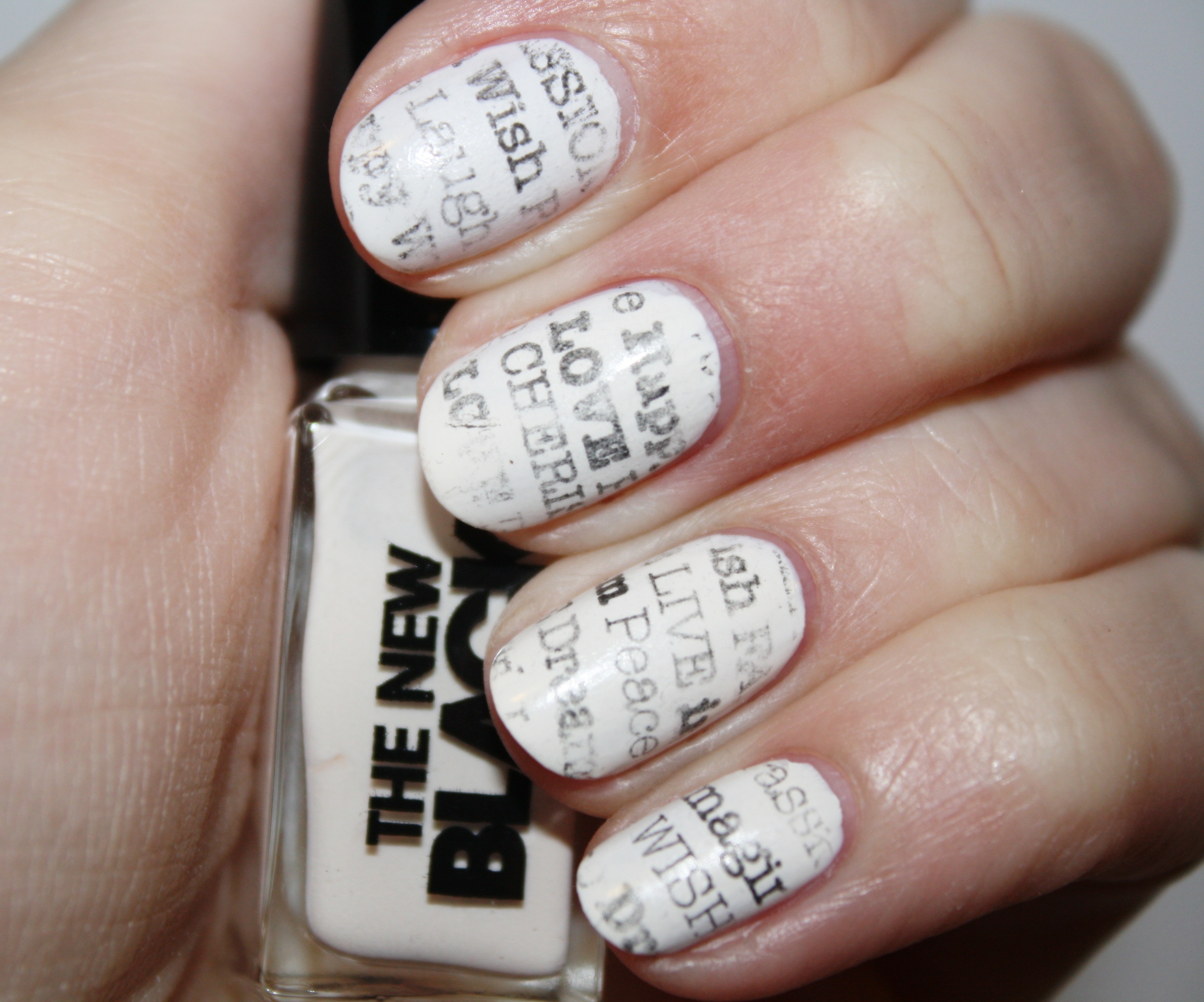 Newspaper Nails Tutorial