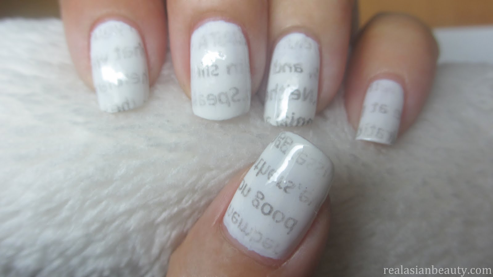 Newspaper Nails With Water