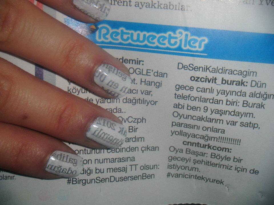 Newspaper Nails With Water Step By Step