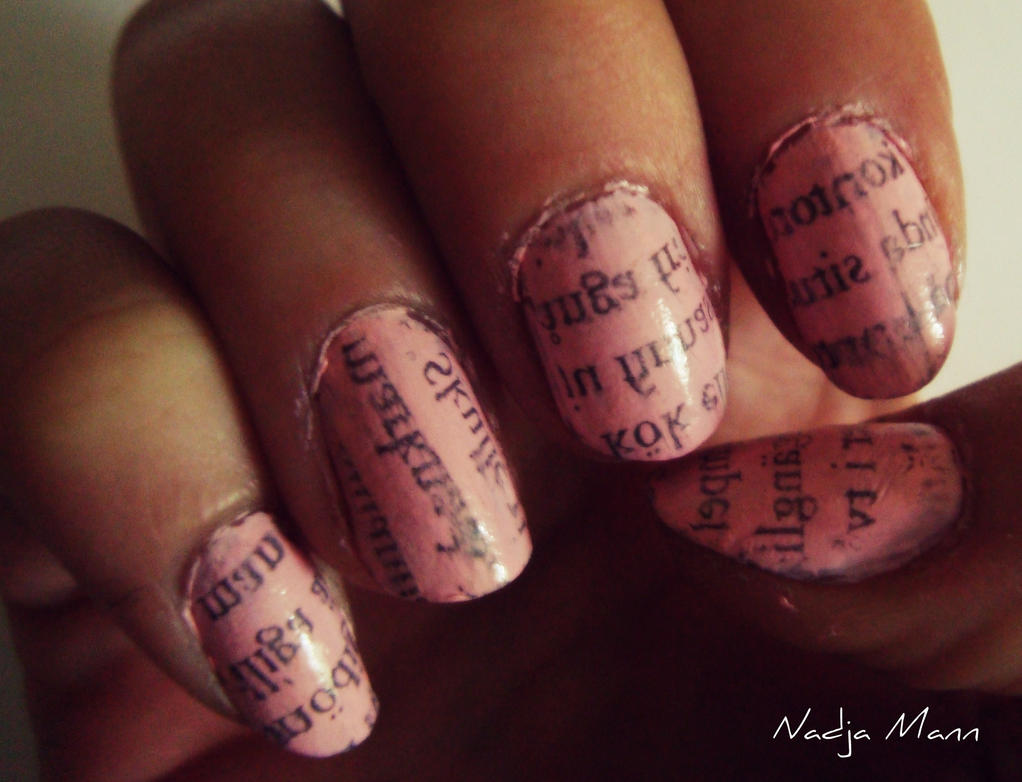 Newspaper Nails Without Rubbing Alcohol