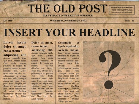 Newspaper Template Free