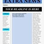 Newspaper Template Photoshop Free