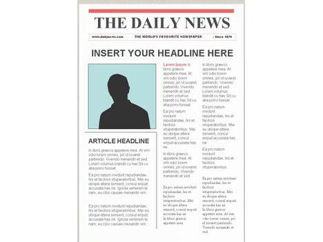 Newspaper Templates Free Online