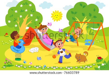 Pictures Of Children Playing Together