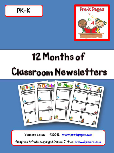 Preschool Newsletter Ideas