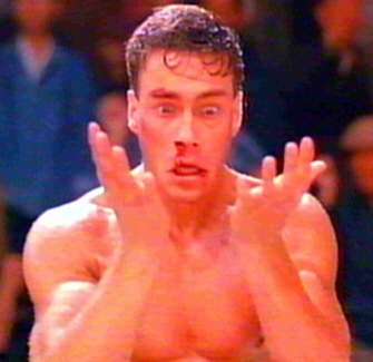 Van Damme Forehead Lump