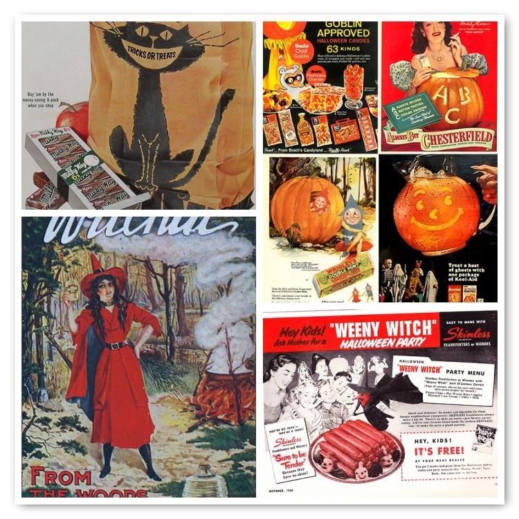 Vintage Halloween Candy Ads