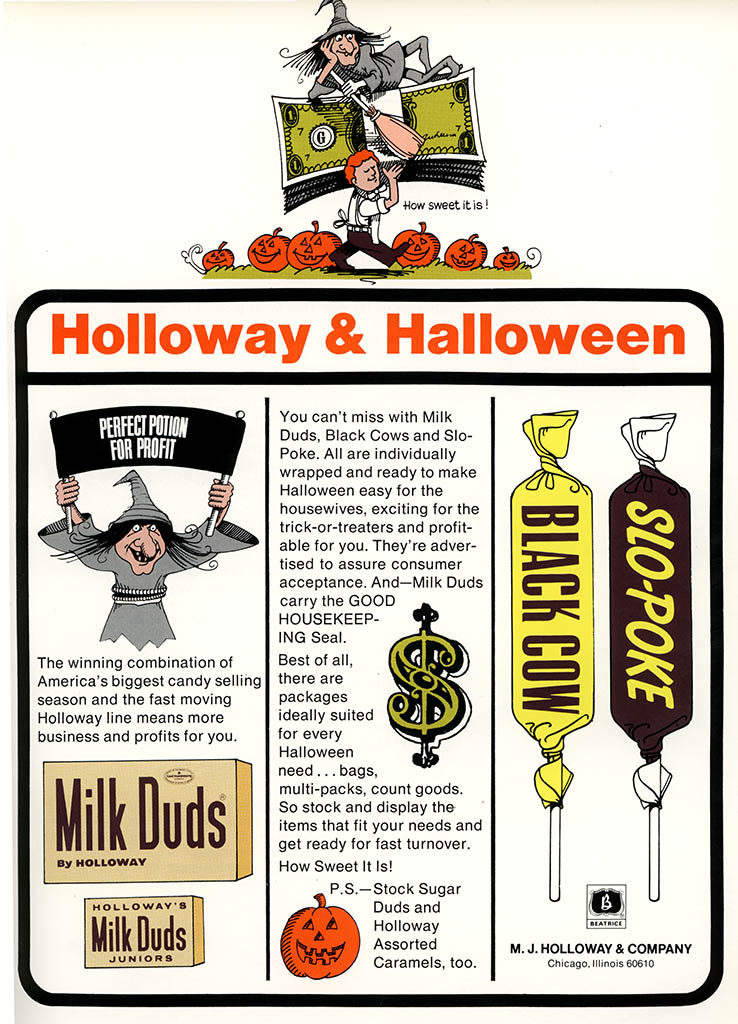 Vintage Halloween Candy Ads