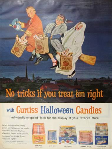 Vintage Halloween Candy Ads