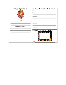 Weekly Newsletter Templates For Teachers